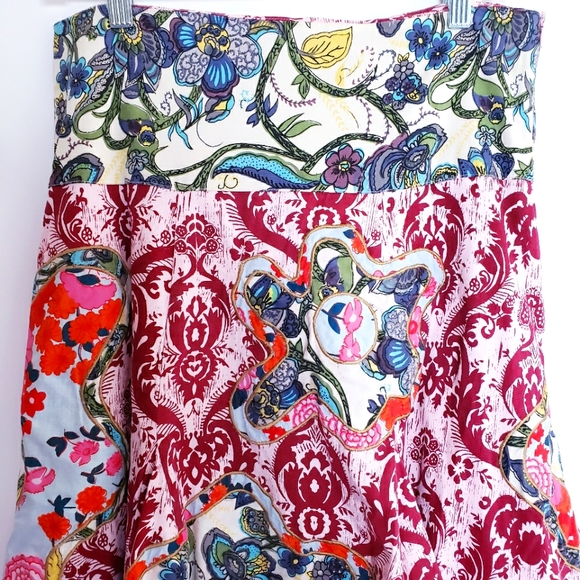 Vintage Inner Child Floral Print Midi Skirt - Picture 3 of 14